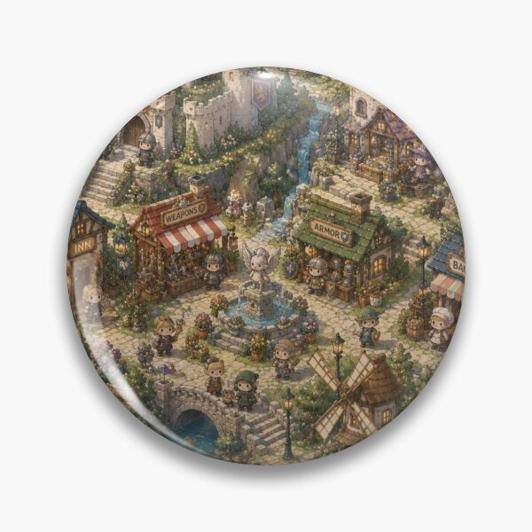 Item preview, Fantasy RPG Town Isometric Pattern designed and sold by 0606PM.