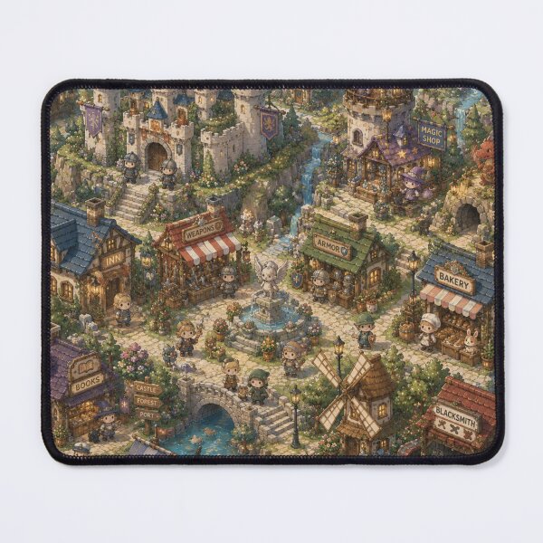 Item preview, Fantasy RPG Town Isometric Pattern designed and sold by 0606PM.