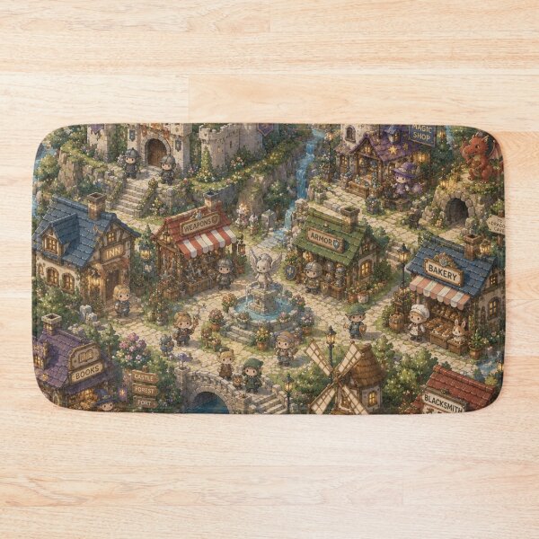 Item preview, Fantasy RPG Town Isometric Pattern designed and sold by 0606PM.