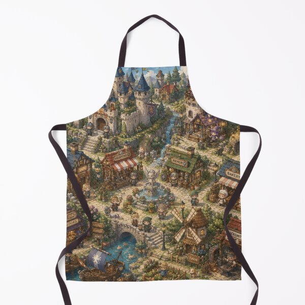 Item preview, Fantasy RPG Town Isometric Pattern designed and sold by 0606PM.