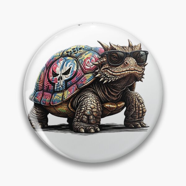 Item preview, Maybe Not Fast But Furious Funny Turtle Sticker Art designed and sold by ShadowSketch-HP.