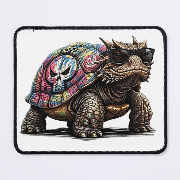 Item preview, Maybe Not Fast But Furious Funny Turtle Sticker Art designed and sold by ShadowSketch-HP.