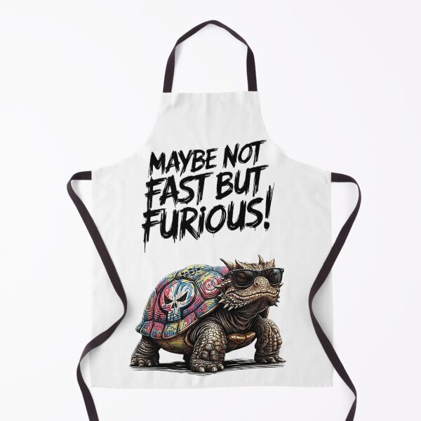 Item preview, Maybe Not Fast But Furious Funny Turtle Sticker Art designed and sold by ShadowSketch-HP.