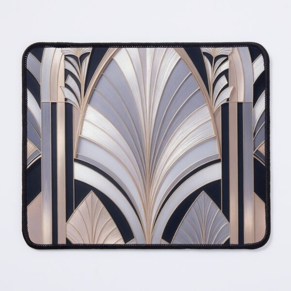 Item preview, Art Deco Black and Gold Geometric Pattern designed and sold by IntelliMindDesigns.