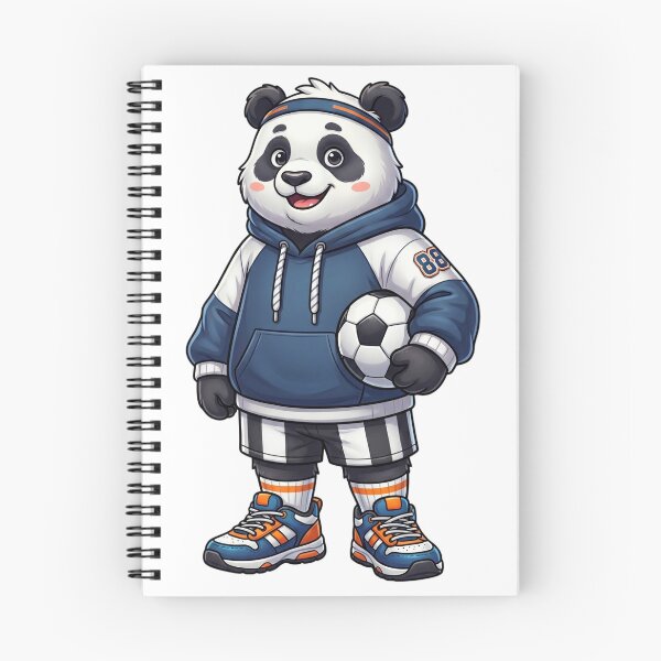Item preview, Cute Panda Football Player – Kawaii Sports Cartoon designed and sold by krishna-artdesigns.
