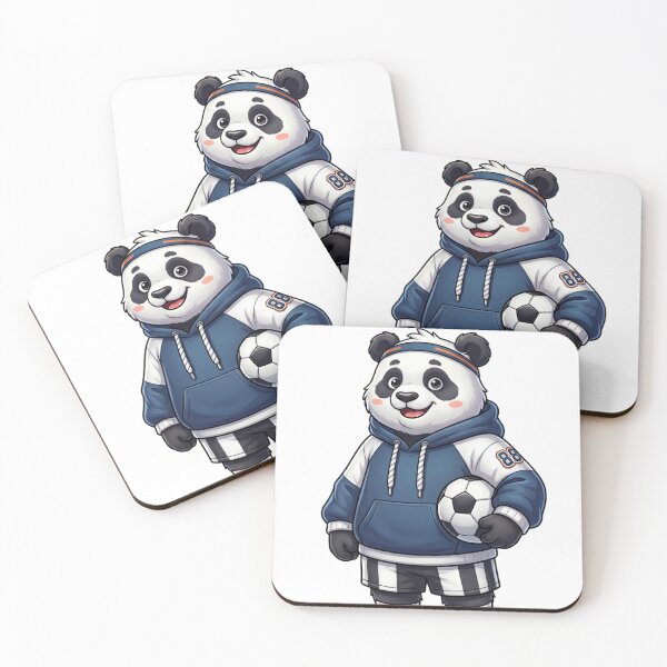 Item preview, Cute Panda Football Player – Kawaii Sports Cartoon designed and sold by krishna-artdesigns.