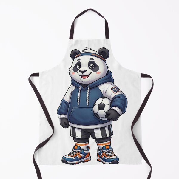 Item preview, Cute Panda Football Player – Kawaii Sports Cartoon designed and sold by krishna-artdesigns.