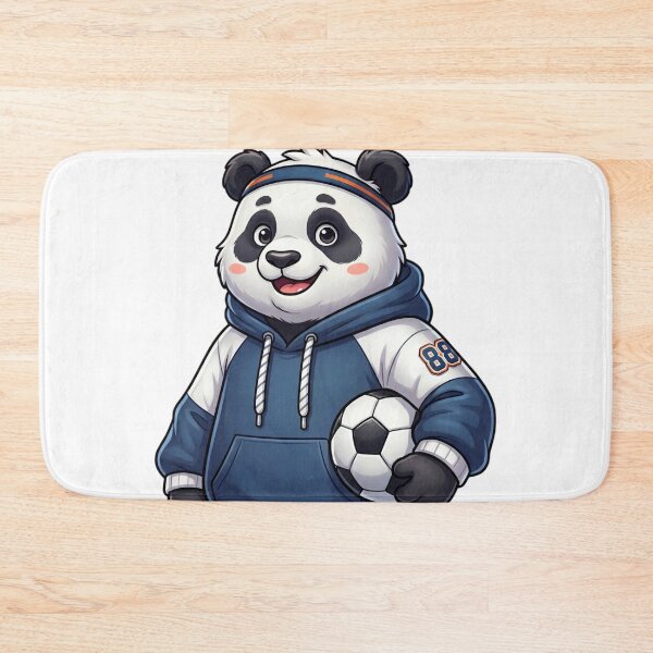 Item preview, Cute Panda Football Player – Kawaii Sports Cartoon designed and sold by krishna-artdesigns.