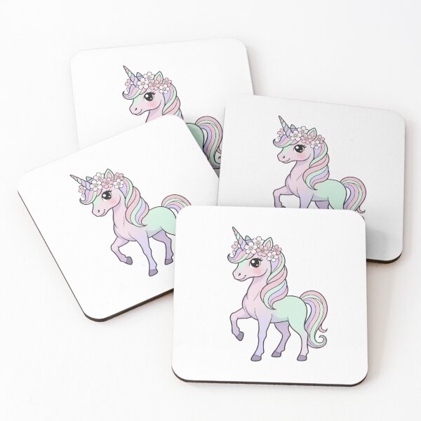 Item preview, Kawaii Pastel Unicorn Sticker designed and sold by VanSum.