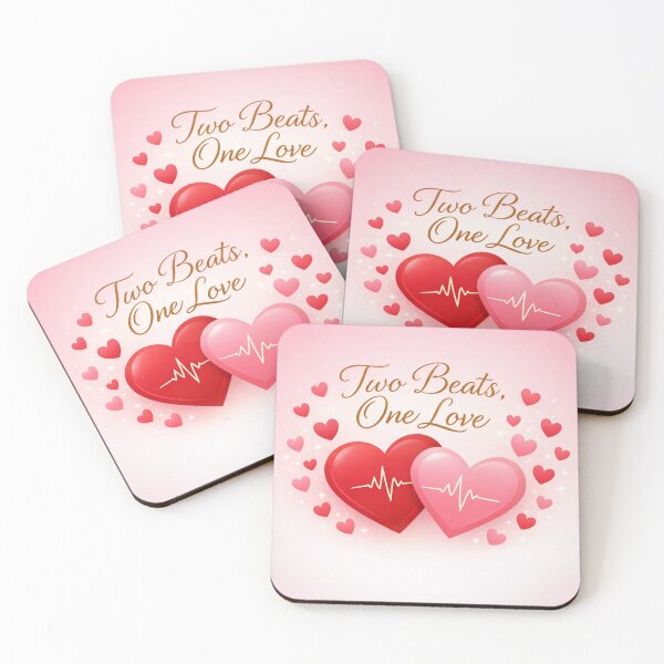 Item preview, Two Beats One Love Romantic Design designed and sold by LiliMarieStudio.