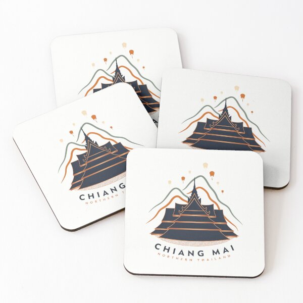 Item preview, World travel fly to  Chiangmai Thailand Thai travel gift , brafdesign  designed and sold by Brafdesign.