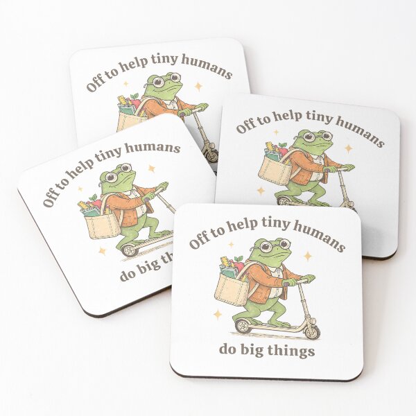 Item preview, Retro Frog Elementary Teacher Help Tiny Humans Do Big Things T-Shirt designed and sold by DArtfulStudio.