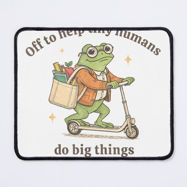 Item preview, Retro Frog Elementary Teacher Help Tiny Humans Do Big Things T-Shirt designed and sold by DArtfulStudio.