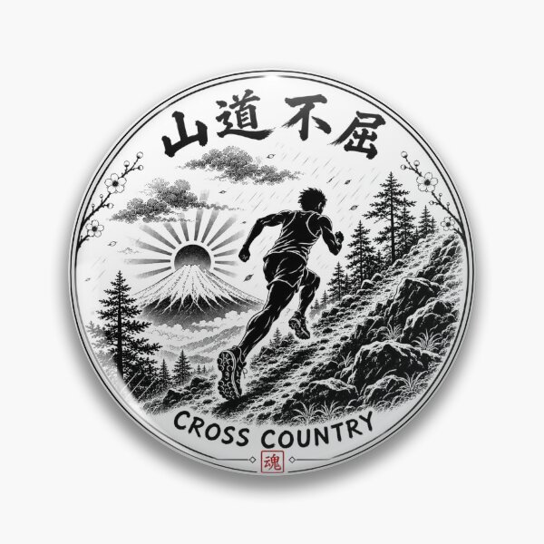 Item preview, Sando Fukutsu Unbreakable Japanese Cross Country Sticker/T-Shirt Art designed and sold by Locker39.