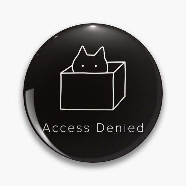 Item preview, Access Denied Cat In Box Minimalist Design designed and sold by ContigoART.