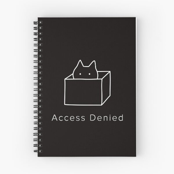 Item preview, Access Denied Cat In Box Minimalist Design designed and sold by ContigoART.