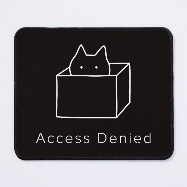 Item preview, Access Denied Cat In Box Minimalist Design designed and sold by ContigoART.