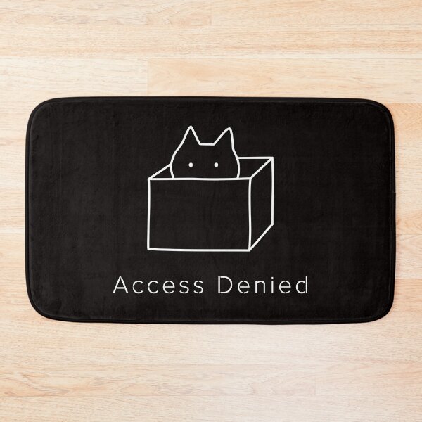 Item preview, Access Denied Cat In Box Minimalist Design designed and sold by ContigoART.