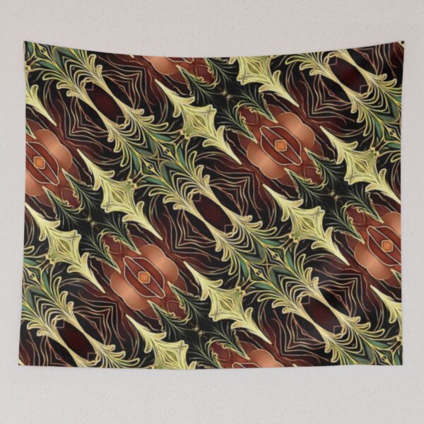 Item preview, Autumn Pinecone Pattern designed and sold by Shy Fractal Designs.