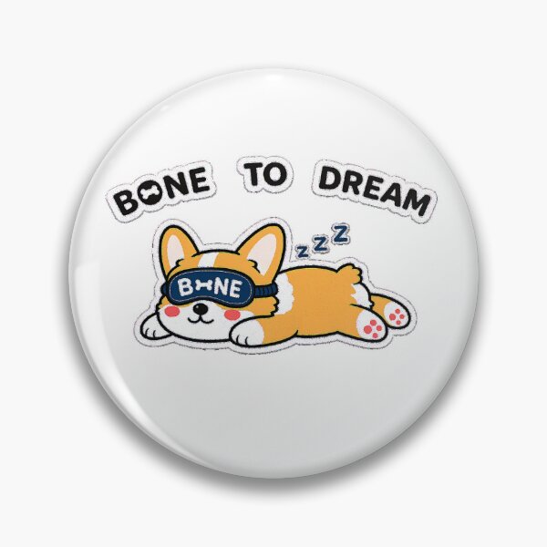 Item preview, Bone To Dream Sleeping Corgi Sticker | Cute Sploot Dog Nap Sticker designed and sold by naruto4925.