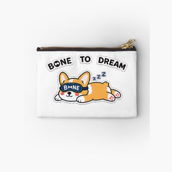 Item preview, Bone To Dream Sleeping Corgi Sticker | Cute Sploot Dog Nap Sticker designed and sold by naruto4925.