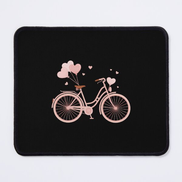 Item preview, Valentines Day Love Heart Balloons Cyclist designed and sold by SapfireStuArt.