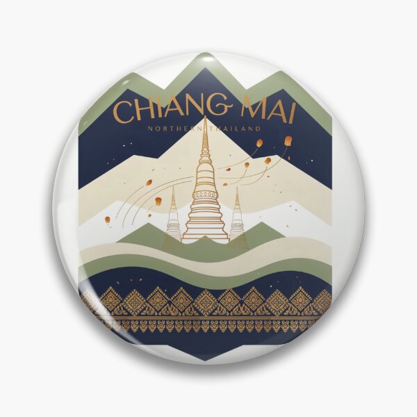 Item preview, World travel fly to  Chiangmai Thailand culture travel gift , brafdesign  designed and sold by Brafdesign.