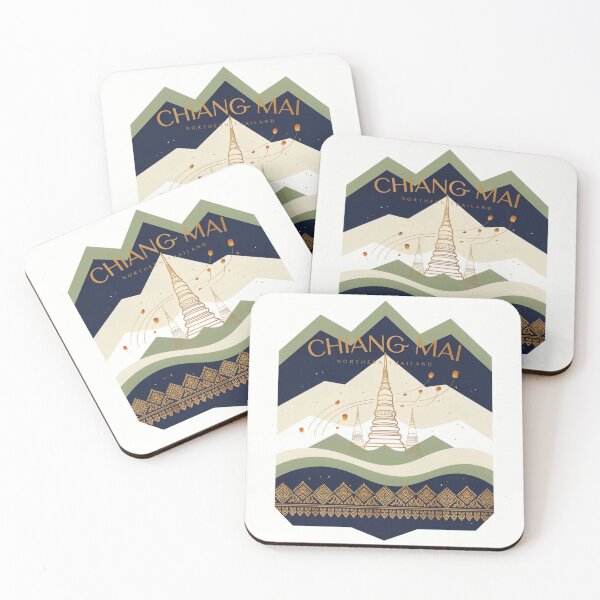 Item preview, World travel fly to  Chiangmai Thailand culture travel gift , brafdesign  designed and sold by Brafdesign.