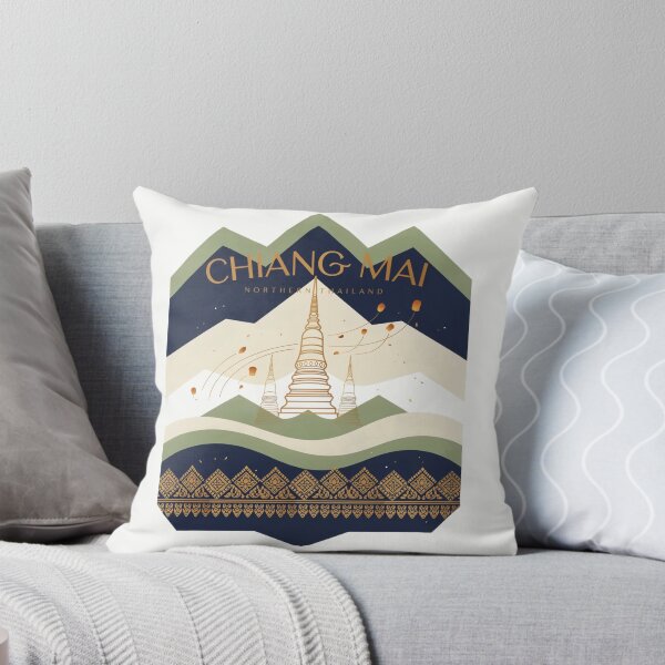 Item preview, World travel fly to  Chiangmai Thailand culture travel gift , brafdesign  designed and sold by Brafdesign.
