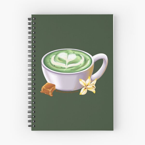 Item preview, Caramel Hot Matcha Latte designed and sold by KrystalBStudios.
