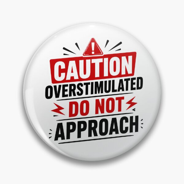 Item preview, ADHD Overstimulated funny quote designed and sold by Marti’s Shop Corner.