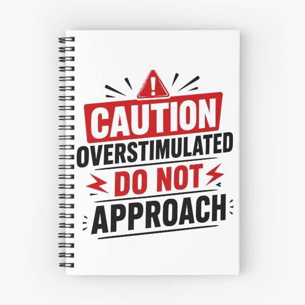 Item preview, ADHD Overstimulated funny quote designed and sold by Marti’s Shop Corner.