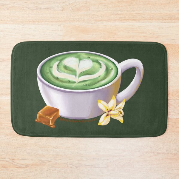 Item preview, Caramel Hot Matcha Latte designed and sold by KrystalBStudios.