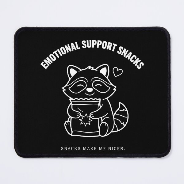 Item preview, Snacks Make Me Nicer Raccoon Design | Funny Snack Lover Trash Panda Graphic designed and sold by Lina Caro.