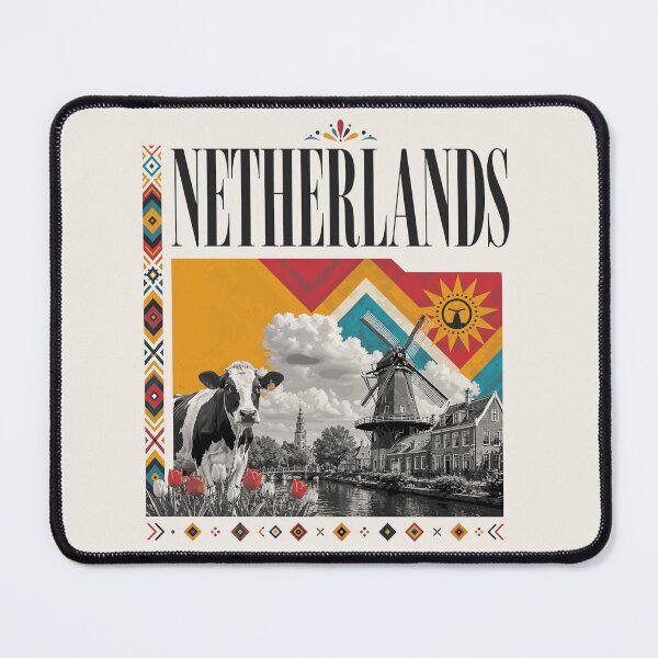 Item preview, Netherlands Windmill Tulips and Cow designed and sold by AtuqStudio.