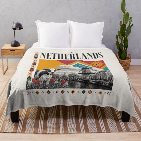 Item preview, Netherlands Windmill Tulips and Cow designed and sold by AtuqStudio.