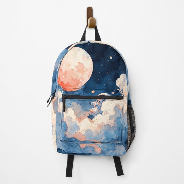 Item preview, Cute Astronaut and Moon Balloon Watercolor Fantasy designed and sold by KiraChie.