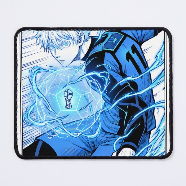 Item preview, Untouchable Blue Energy Striker - Manga Style Soccer Art designed and sold by MugenAnime.