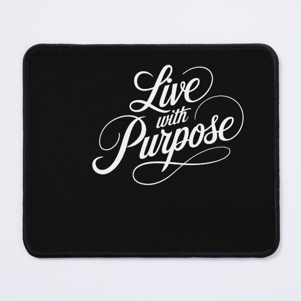 Item preview, Live With Purpose Script Quote designed and sold by markymaarty.