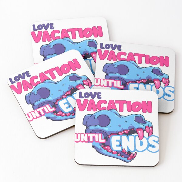 Item preview, Love Vacation Until It Ends Summer Beach Skulls designed and sold by Bacthaynt.