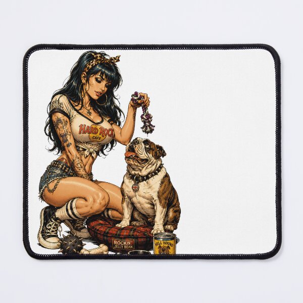 Item preview, girl and dog designed and sold by aliraweb.