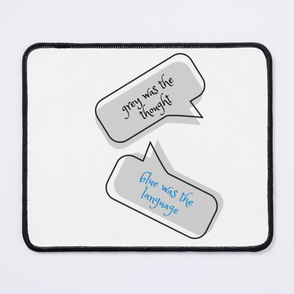 Item preview, Blue grey slogan thought bubble designed and sold by WildLadyWood.