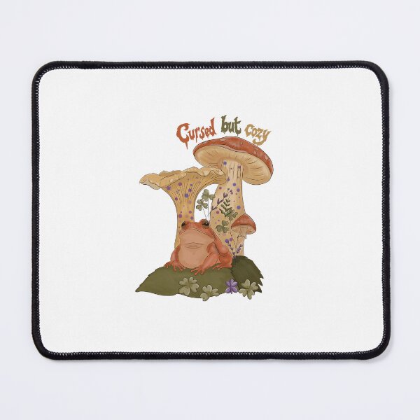 Item preview, Cursed But Cozy | Cottagecore Frog Mushroom Halloween Art designed and sold by Zymetryart.