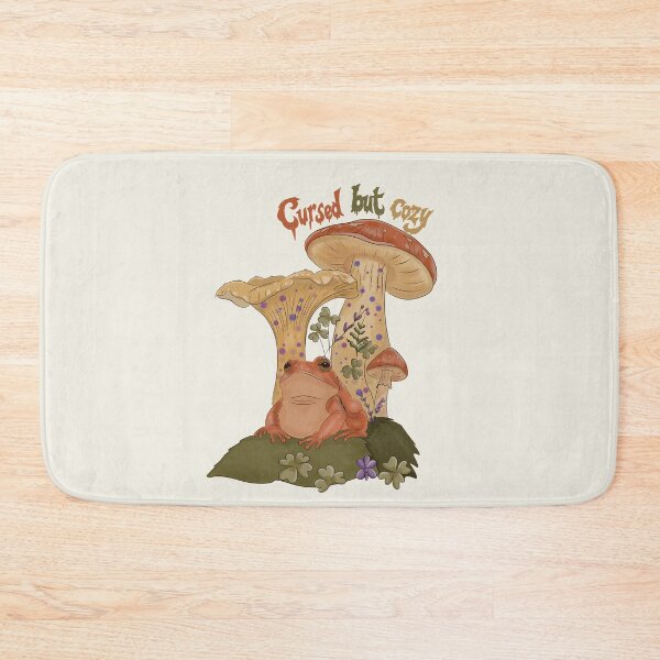 Item preview, Cursed But Cozy | Cottagecore Frog Mushroom Halloween Art designed and sold by Zymetryart.