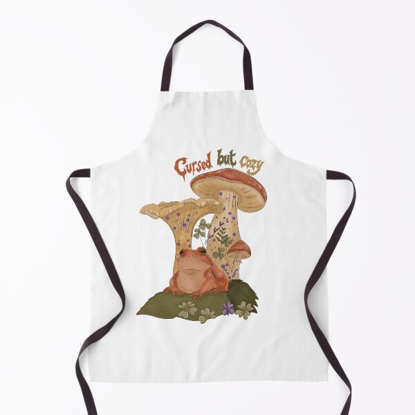 Item preview, Cursed But Cozy | Cottagecore Frog Mushroom Halloween Art designed and sold by Zymetryart.