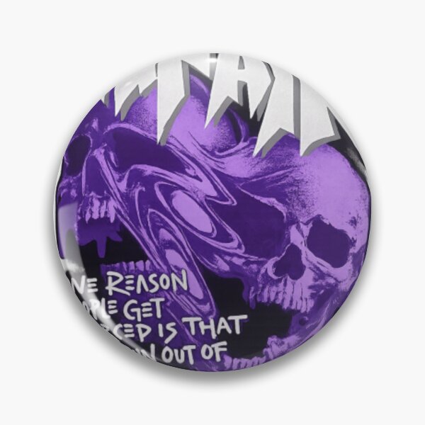 Item preview, No Pain Purple Melting Skull Edgy Typography designed and sold by Bacthaynt.