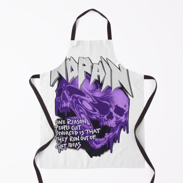 Item preview, No Pain Purple Melting Skull Edgy Typography designed and sold by Bacthaynt.