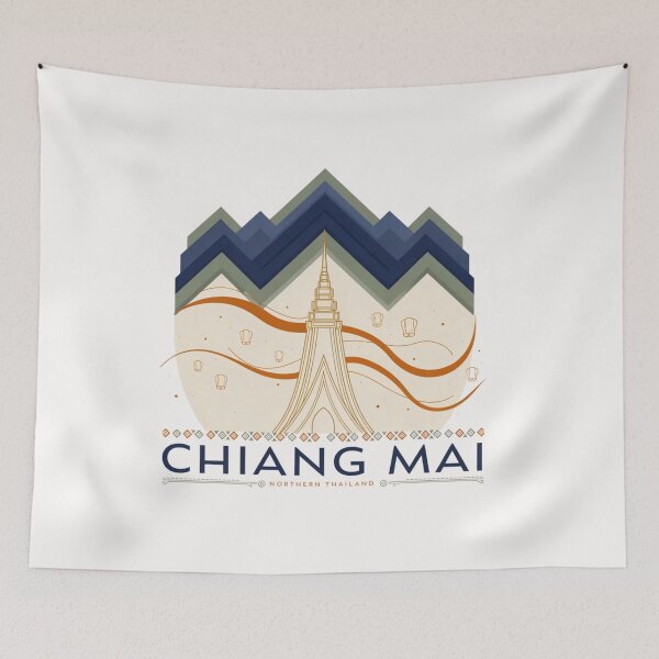 Item preview,  World travel fly to  Chiangmai Thailand culture gift , brafdesign  designed and sold by Brafdesign.