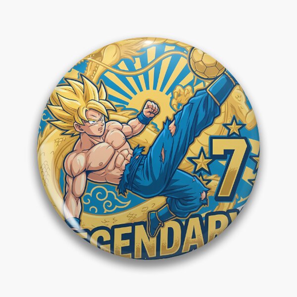 Item preview, Legendary Striker Dragon Soccer - Golden Warrior Anime Football Art designed and sold by MugenAnime.
