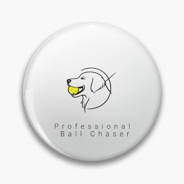 Item preview, Professional Ball Chaser Funny Golden Retriever Dog designed and sold by tineldesign.